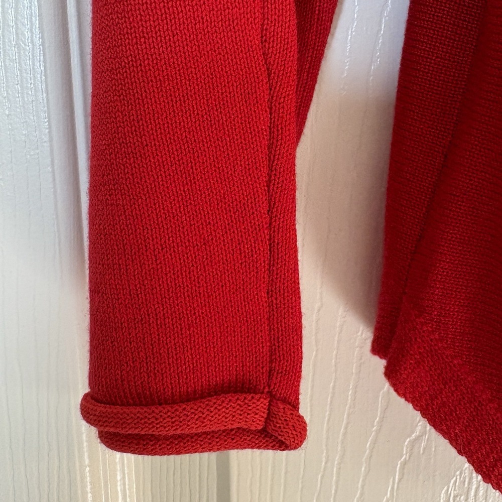Cynthia Rowley Women M Knit Sweater & Scarf  Top Red Heart Valentine Love - Picture 6 of 8